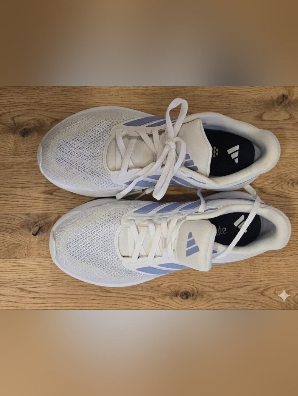 Adidas Women's Running Shoes Size 8 White Violet Lavender Cloudfoam Ortholite - Picture 7 of 8